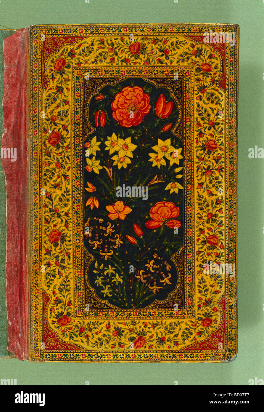 Couverture d'un manuscrit, par Nizami. La Perse, 19e siècle Photo Stock -  Alamy