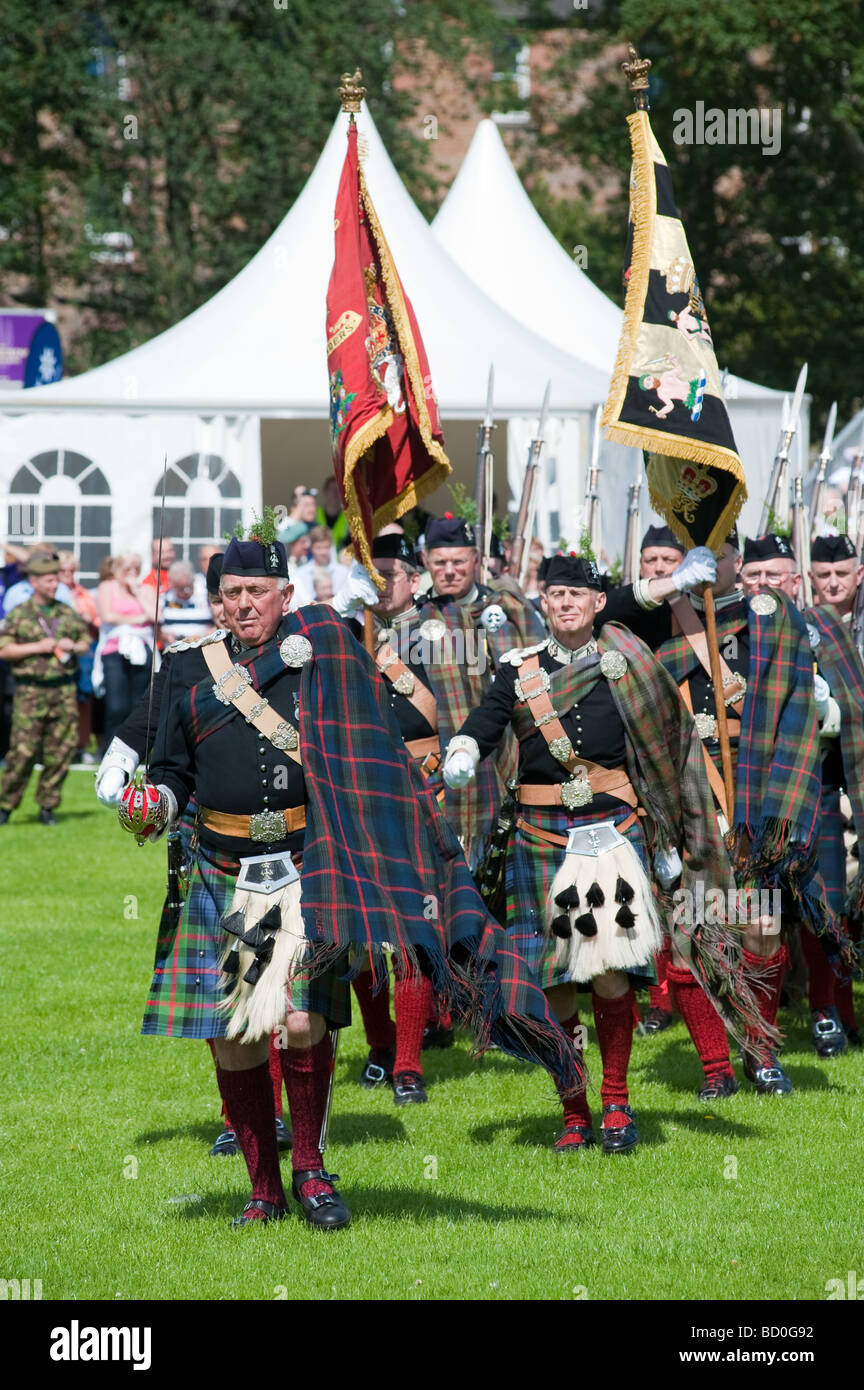 Atholl Highlanders du rassemblement 2009 à Édimbourg Banque D'Images