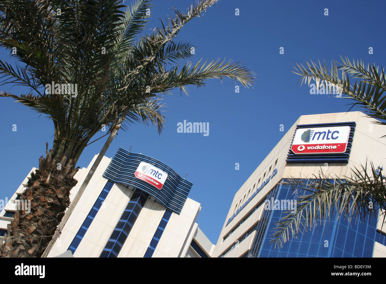 Télécommunications Mobiles MTC Koweït Co Banque D'Images