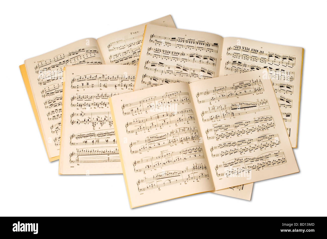 Variété de sheet music Banque D'Images