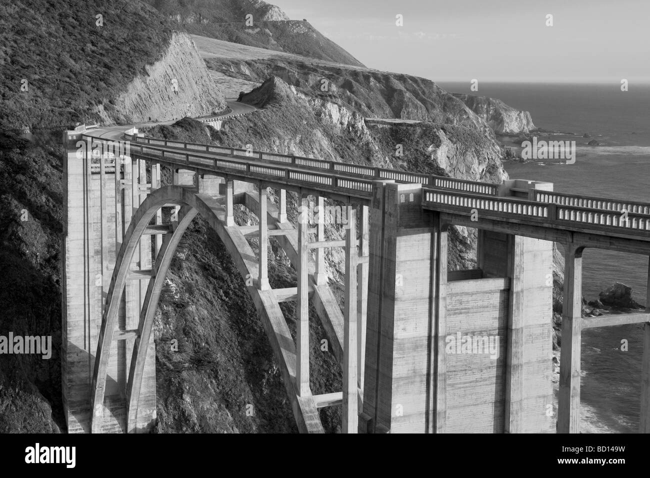 Bixby Creek Bridge côte de Big Sur Californie Banque D'Images