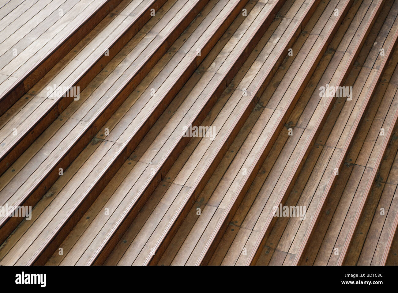 Escaliers en bois Banque D'Images