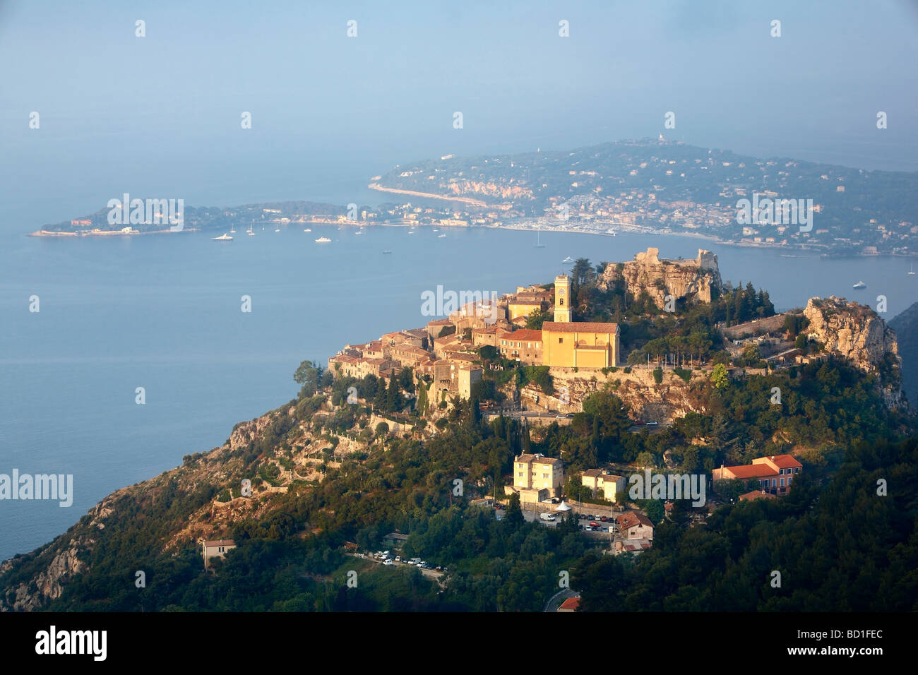 Village perché d'Eze Provence Alpes Côte d Azur France Banque D'Images