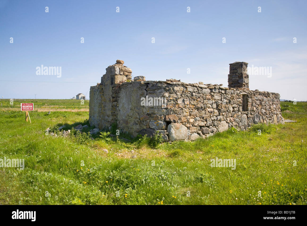 Ecosse Maison De Campagne A Vendre Maison à vendre à Iochdar sur l'île de South Uist Hébrides, Ecosse Photo  Stock - Alamy