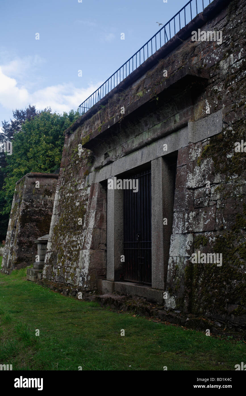 Catacombes Exeter Devon UK vieux cimetière Banque D'Images