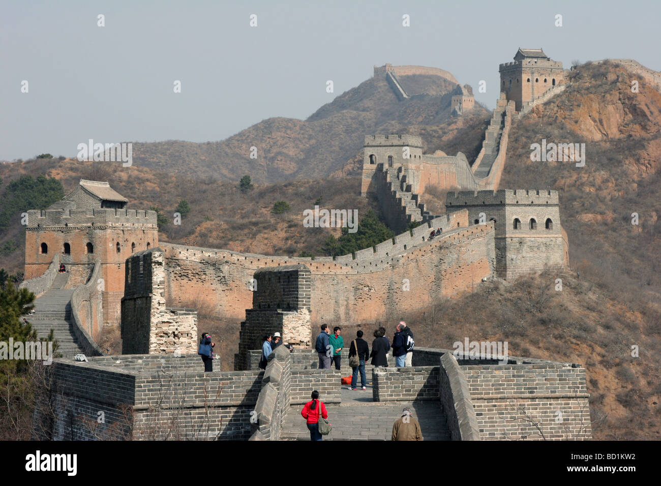 Avis de personnes sur la Chine mur photo par Tom Zuback Banque D'Images