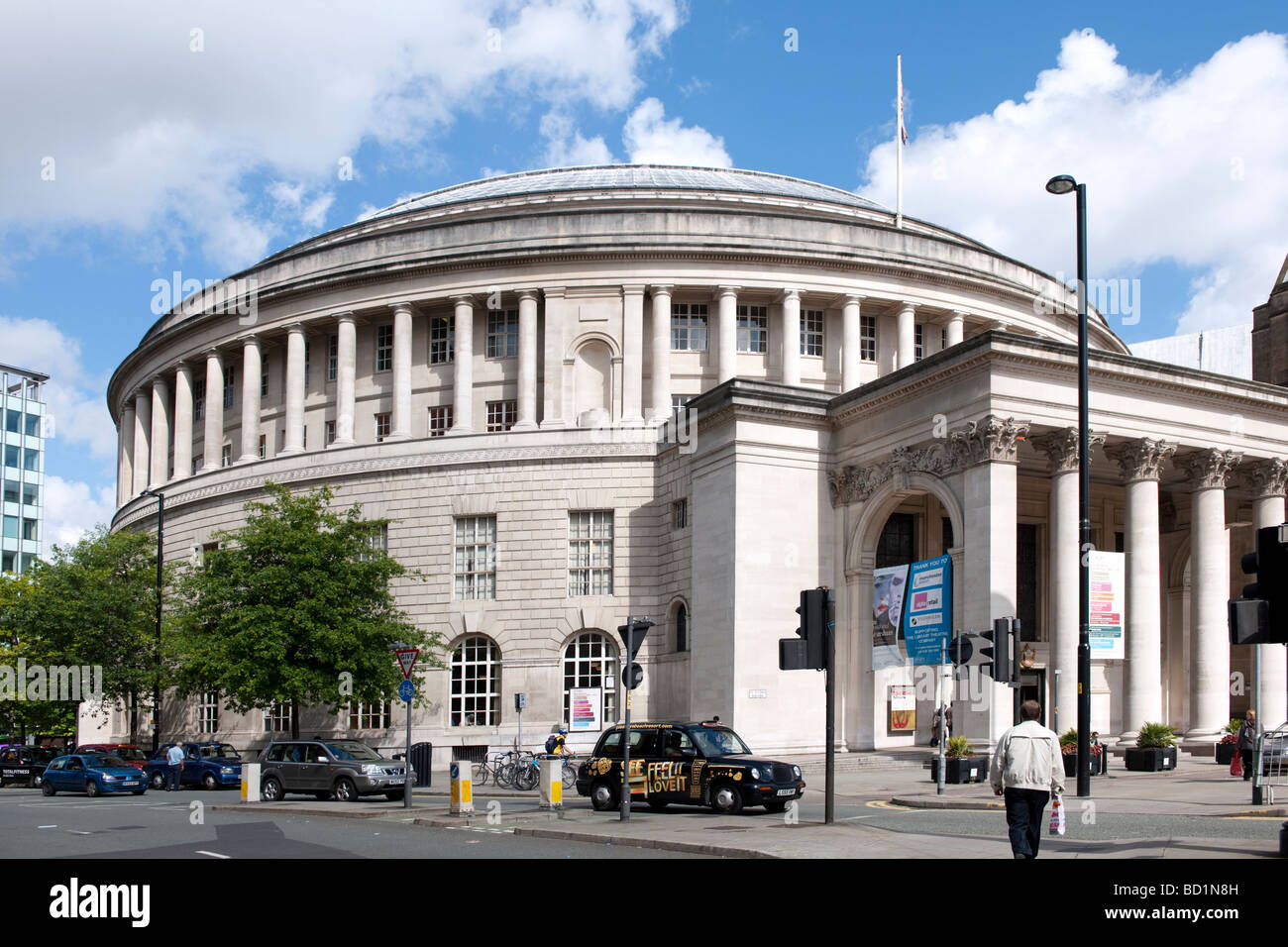 La Bibliothèque centrale de Manchester à Manchester City Centre Banque D'Images