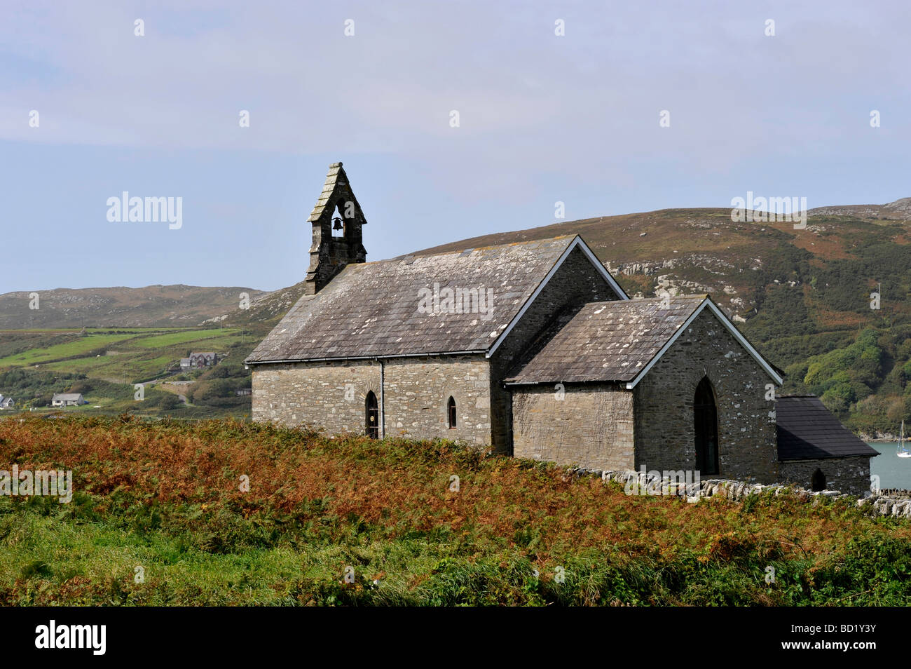 St Brendan le navigateur l'église du village, Crookhaven, comté de Cork, Irlande. Banque D'Images