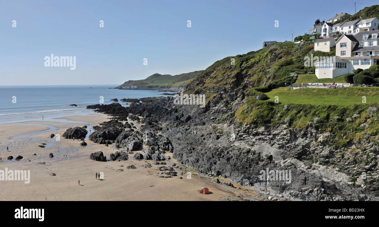 La côte du Devon woolacombe england uk côtières de la côte Banque D'Images