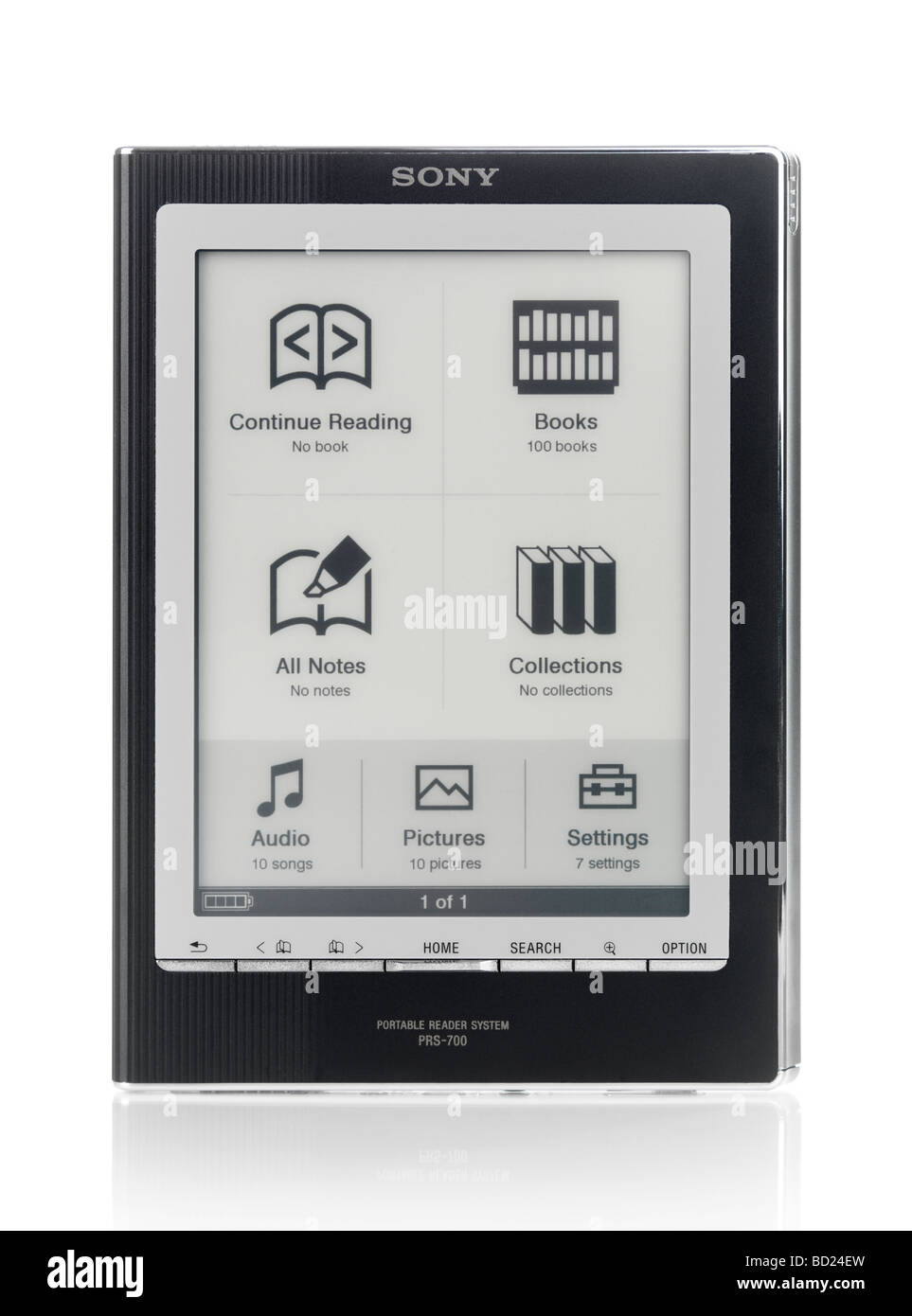Sony Reader PRS-700 e-book device Banque D'Images