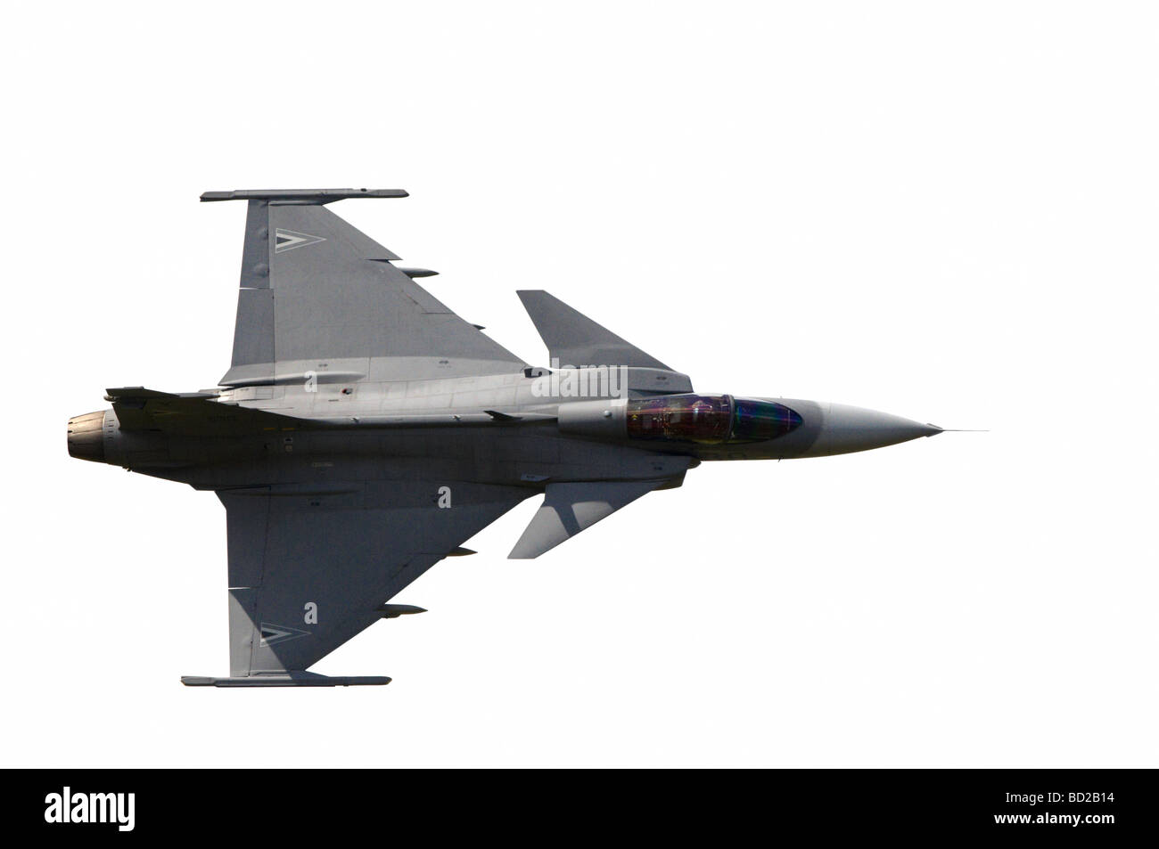 Meeting aérien de Fairford Dimanche 2009 Saab JAS39C HU EBS Gripen, 1VS Puma, Forces de défense hongroise, Kecskemet Banque D'Images