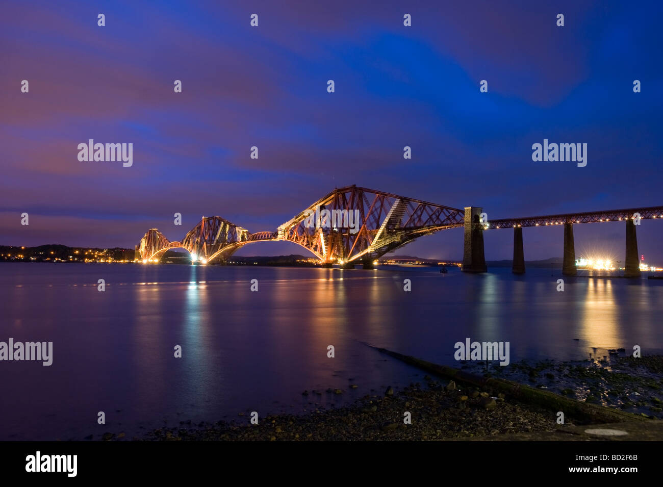 Firth Forth Bridge, Edinburgh, Ecosse, Royaume-Uni, Europe Banque D'Images