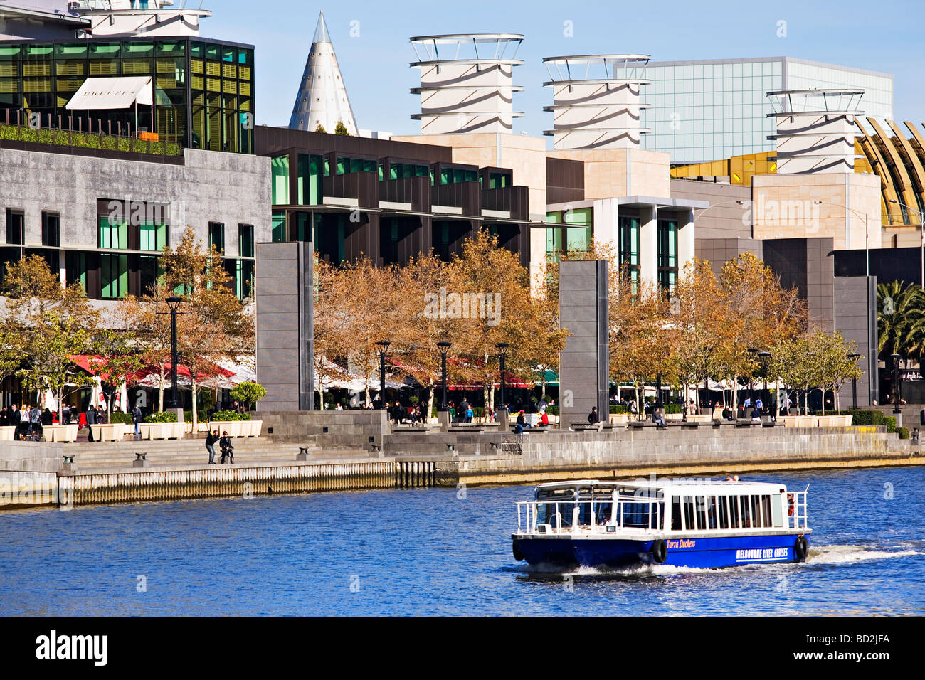 Paysage urbain de Melbourne / 'Fleuve Yarra' scenic.La "ville de Melbourne Australie Victoria'. Banque D'Images