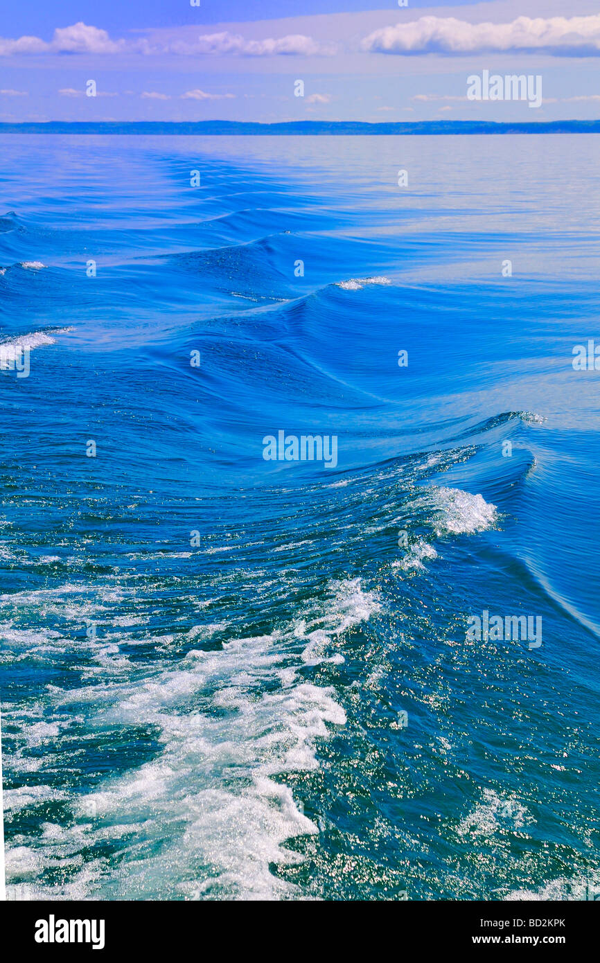 Service de bateau sur le lac Michigan de ferry aller au sud de l'Île Manitou Banque D'Images