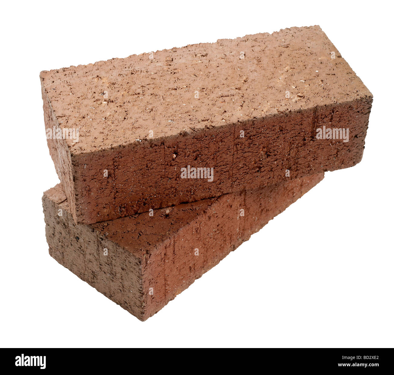 Bloc brique briques rouges Banque D'Images