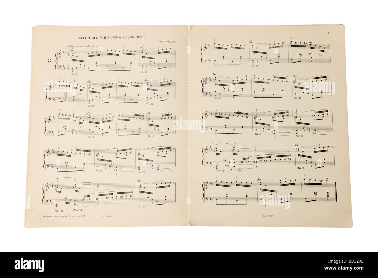 Des notes de musique livre feuille de musique Banque D'Images