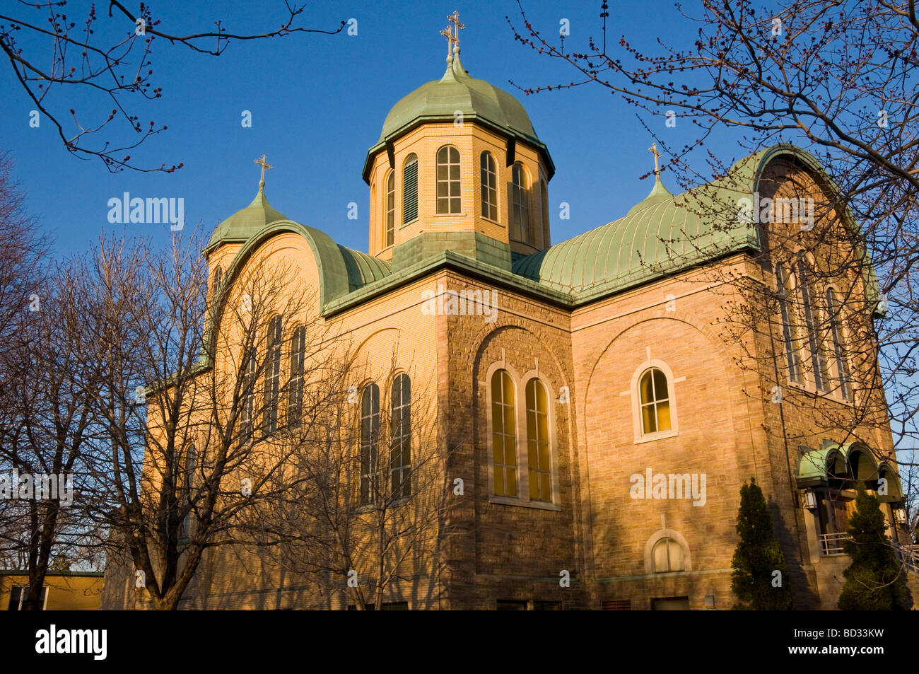 Ukrainien de Montréal Canada cathédrale St Sophie Banque D'Images