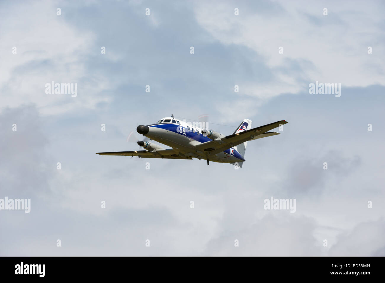 Meeting aérien de Fairford Dimanche 2009 Scottish Aviation Jetstream T2 750 Naval Air Squadron RNAS Culdrose Banque D'Images