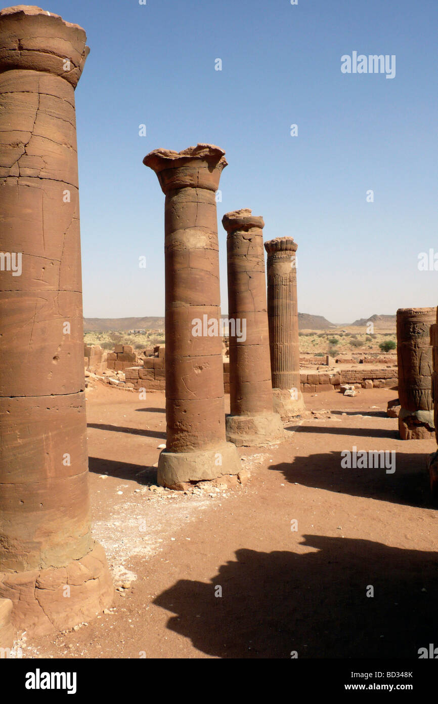 Musawwarat soudan nubie temple Banque D'Images