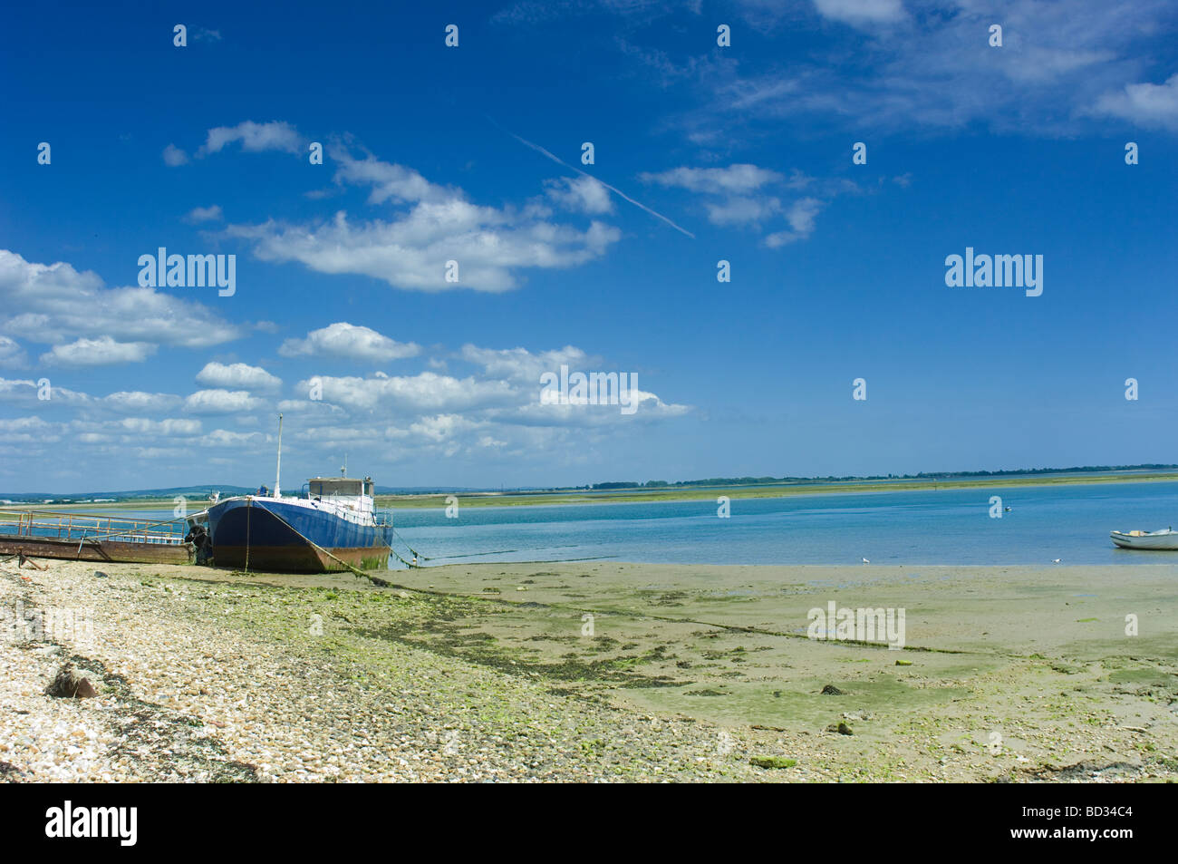 Langstone Harbour offre une vue sur la mer Banque D'Images