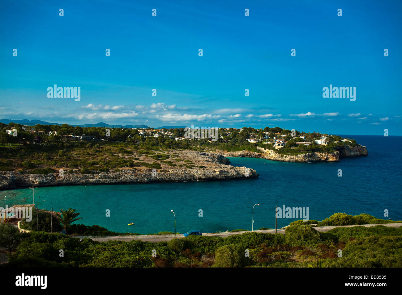 Cala anguila Punta Reina Majorque Portocristo Novo Espagne Banque D'Images