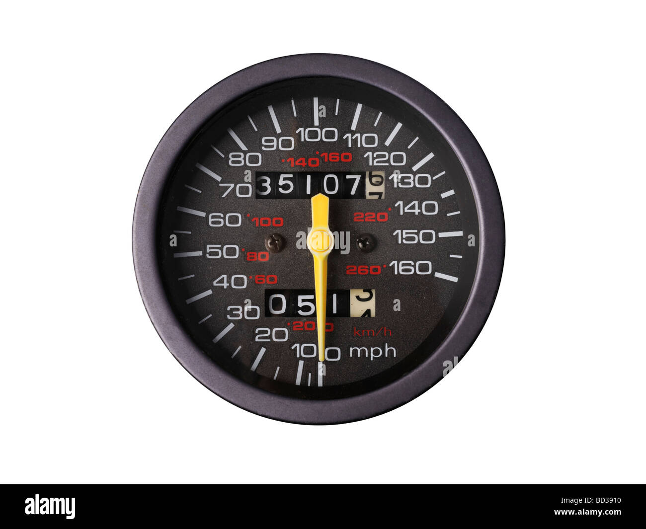 L'indicateur de vitesse compteur de vitesse Banque D'Images
