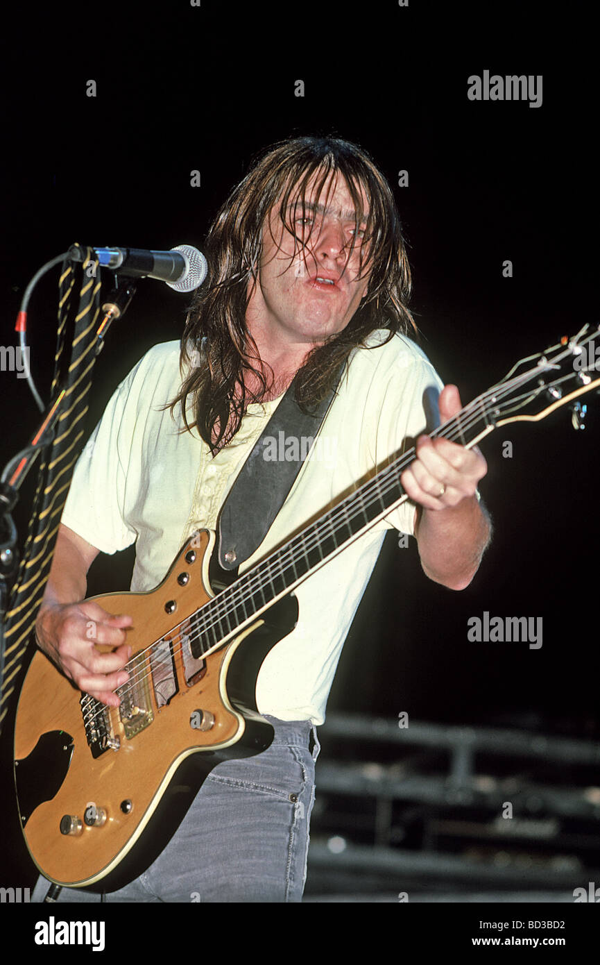 MALCOLM YOUNG guitariste avec AC/DC sur 1980 Banque D'Images, Photo ...