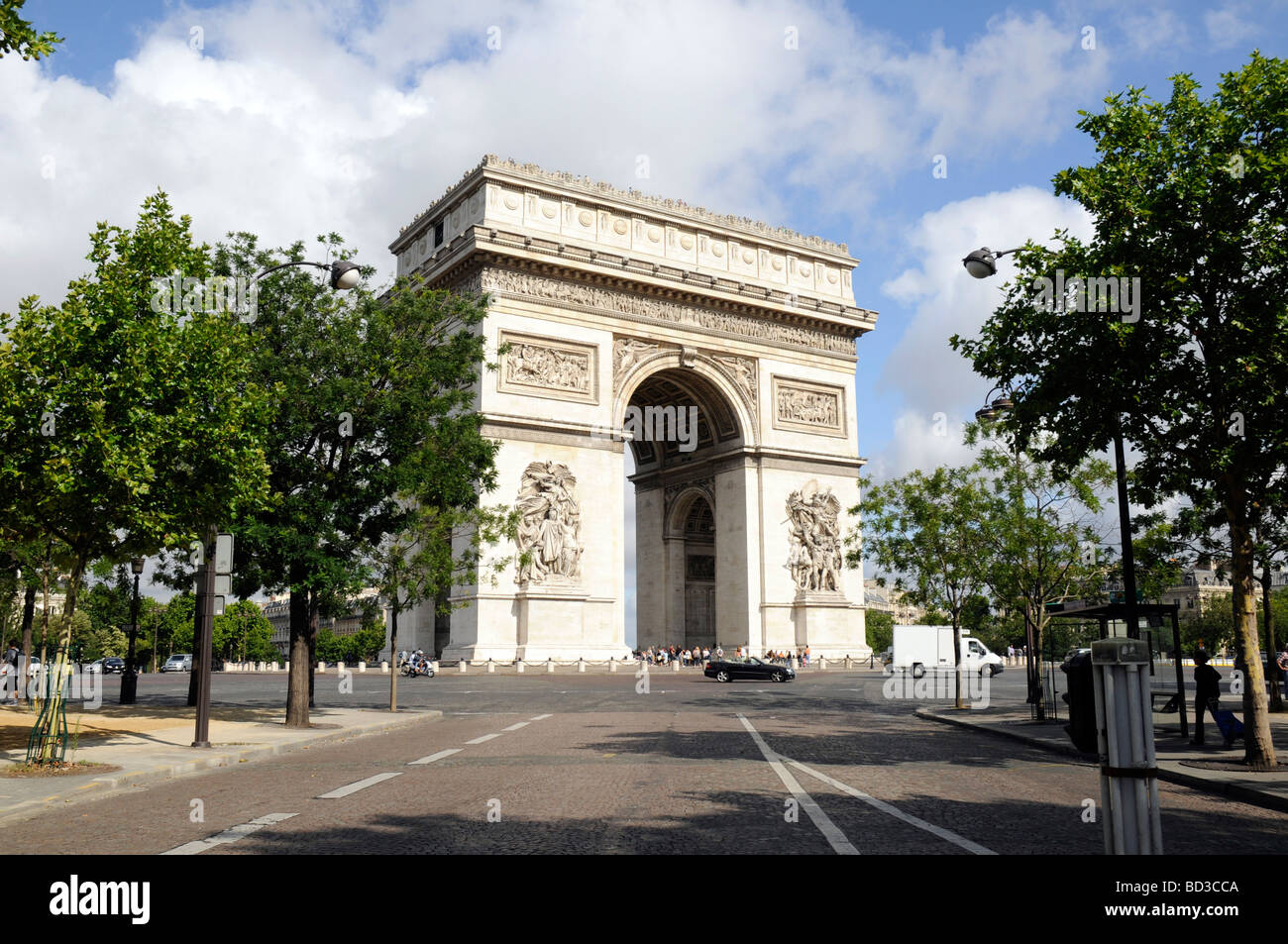 L'Arc de Triomphe, Place Charles de Gaulle, Paris, France Banque D'Images