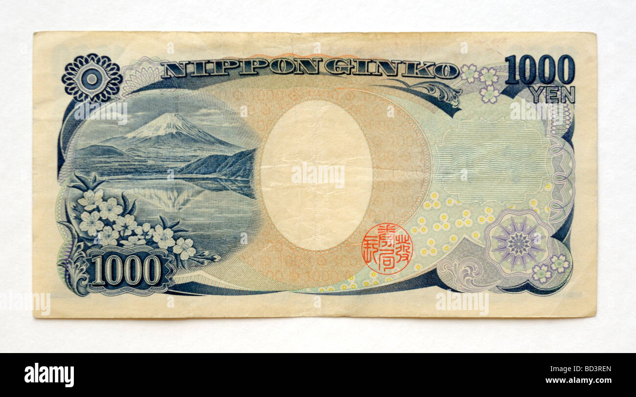Japon 1000 Mille Yens Bank Note. Banque D'Images