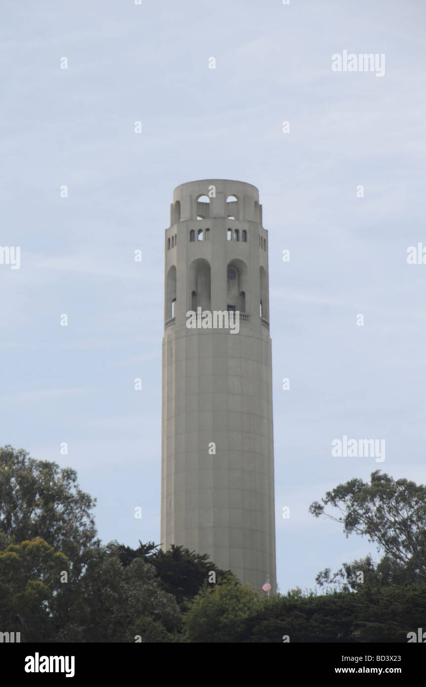 La Coit Tower, San Francisco, Californie Banque D'Images
