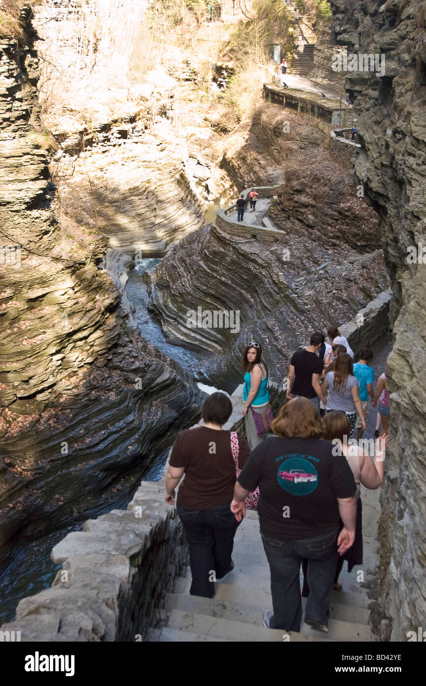 Watkins Glen State Park , New York, US, USA, United States of America Banque D'Images