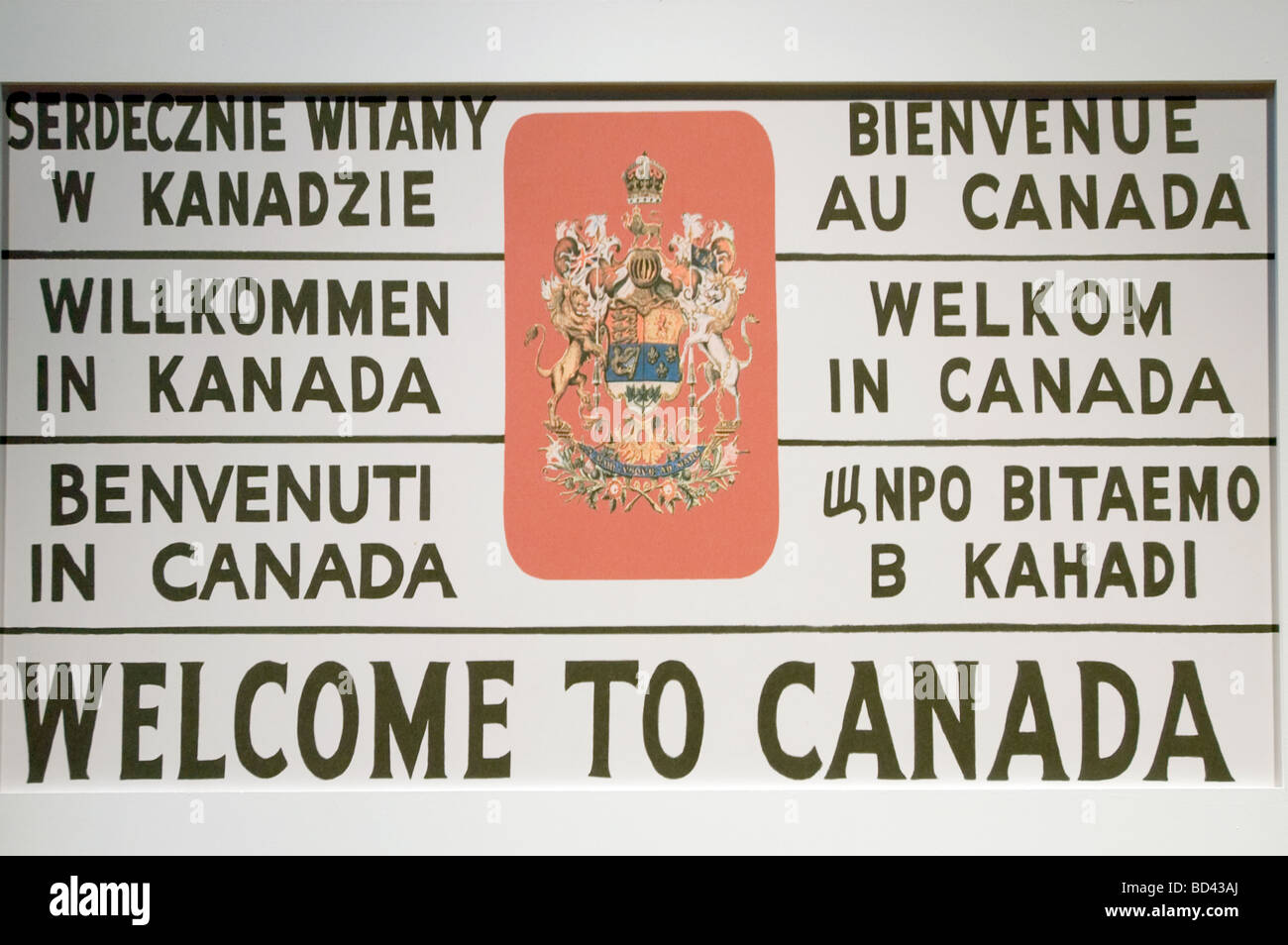 Bureau d'immigration du Canada Bienvenue au Canada, musée du Quai 21, à  Halifax, Nouvelle-Écosse, Canada Photo Stock - Alamy