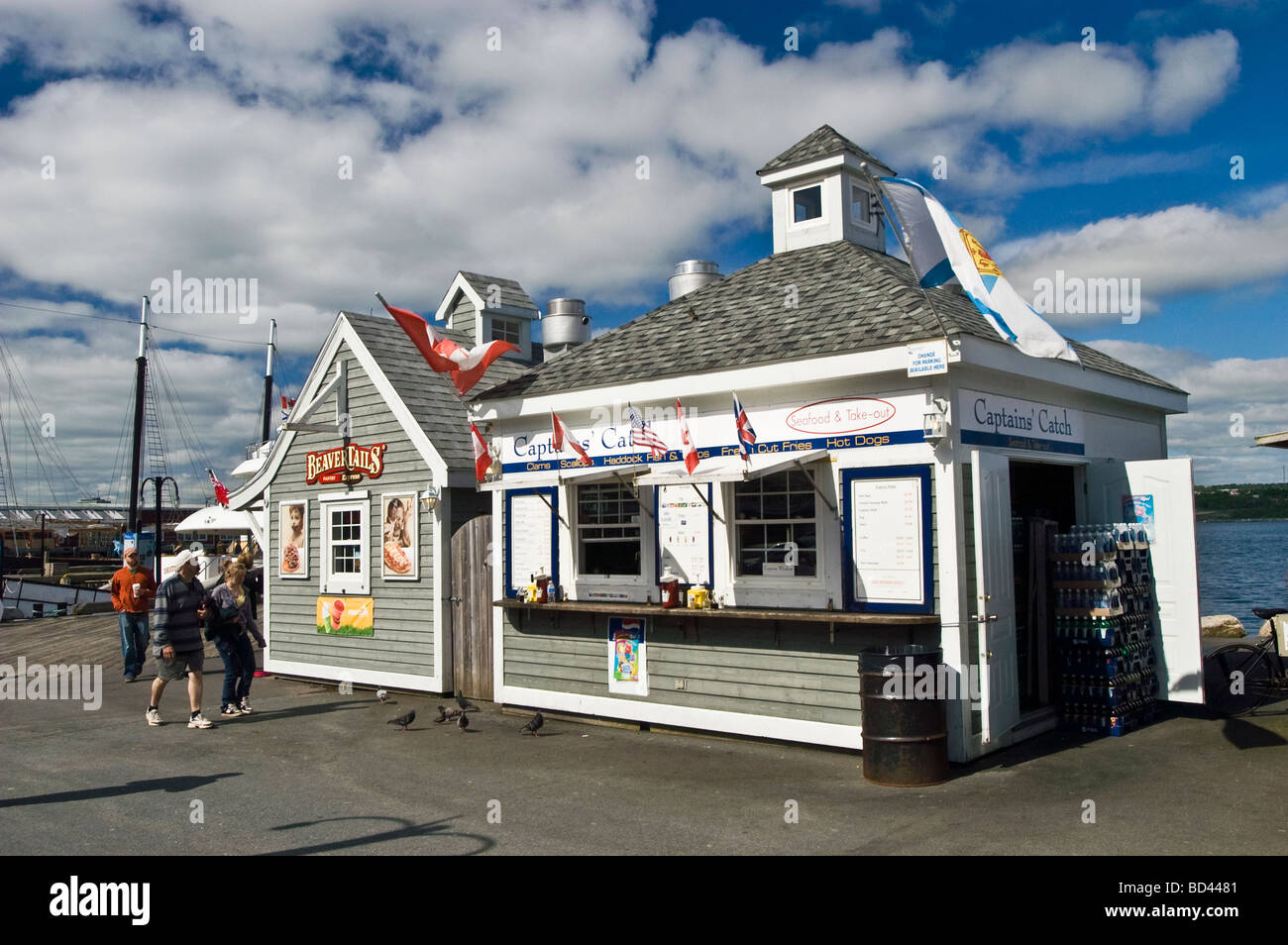 BeaverTails, stand pâtisseries frite en front de mer d'Halifax, Nouvelle-Écosse, Canada Banque D'Images