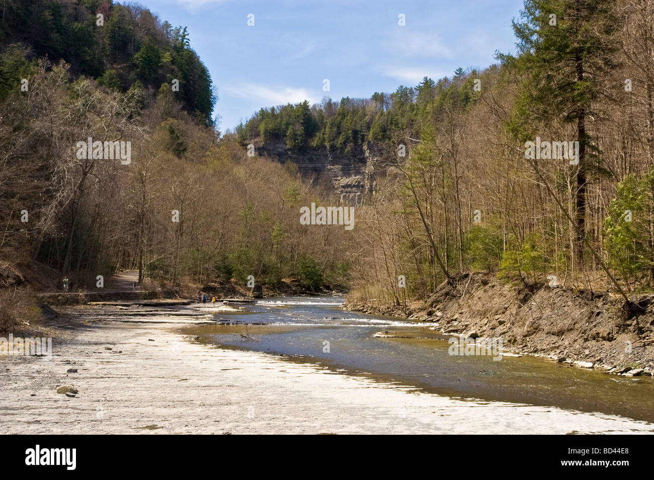 Taughannock Falls State Park, Ulysse, New York, US, USA, United States of America Banque D'Images