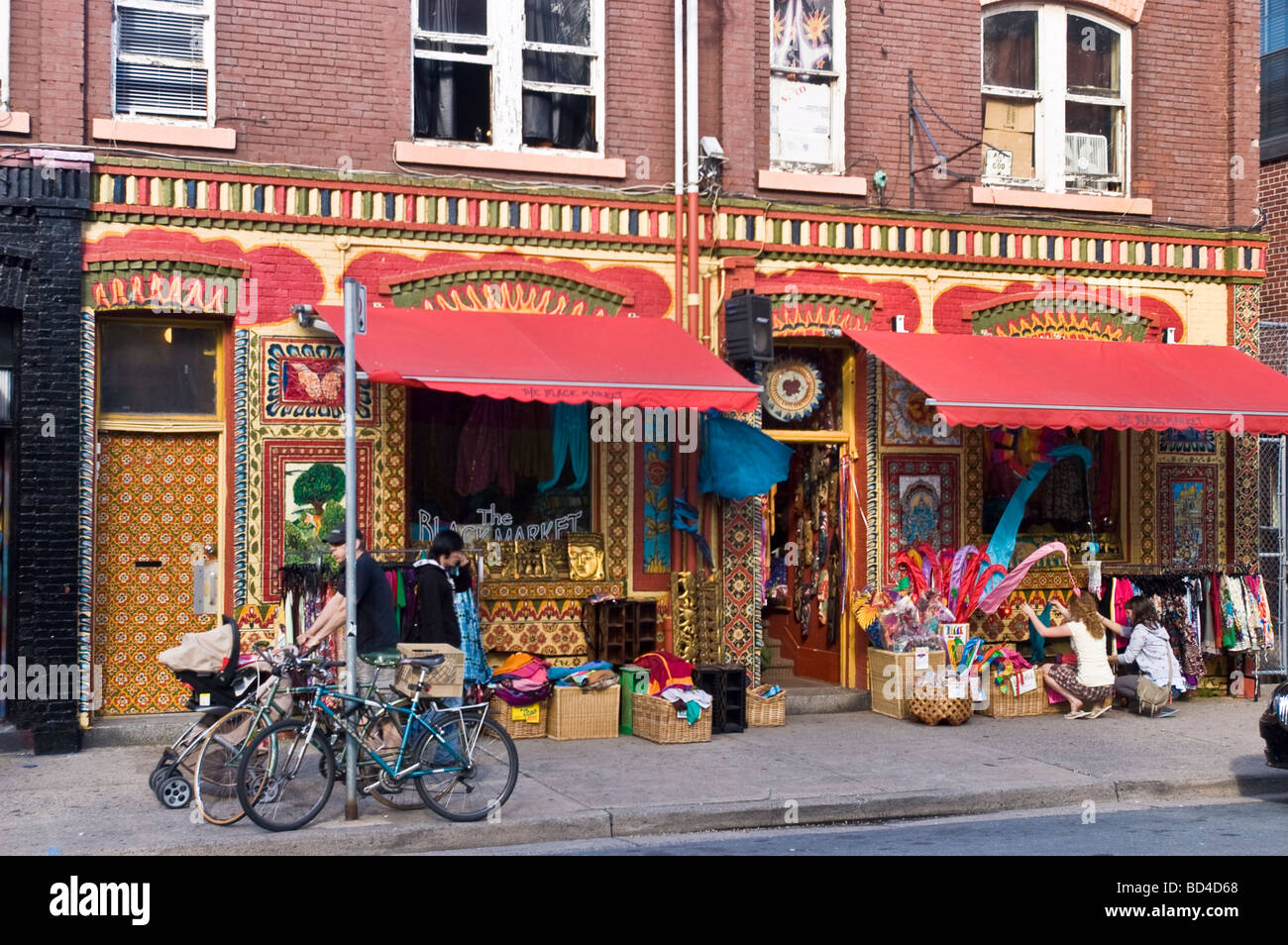 Fantaisie colorée boutique indienne à Halifax, Nouvelle-Écosse, Canada Banque D'Images