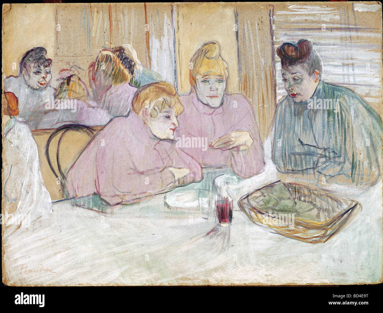 Beaux-arts, Toulouse-Lautrec, Henri de (1864 - 1901), dessin, "ces dames" ou "Les femmes dans la maison close', 1896, Budapest, Eur Banque D'Images