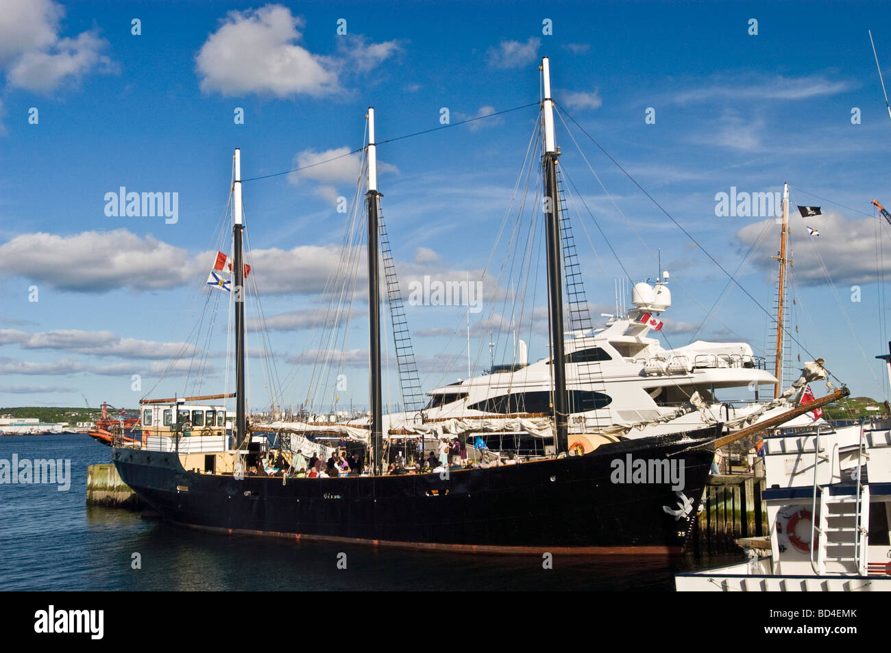 Schooner Bluenose II dans le port de Halifax, Nouvelle-Écosse, Canada Banque D'Images