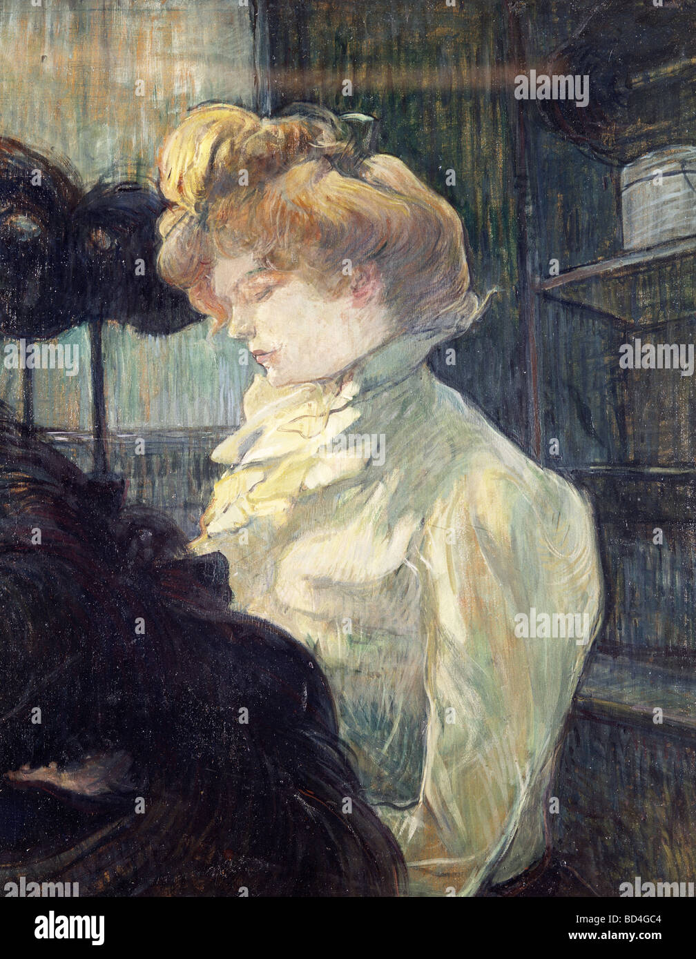 Beaux-arts, Toulouse-Lautrec, Henri de (1864 - 1901), peinture, "La modiste", 1900, Musée d'Albi, Europe, France, Art Nouveau, Banque D'Images