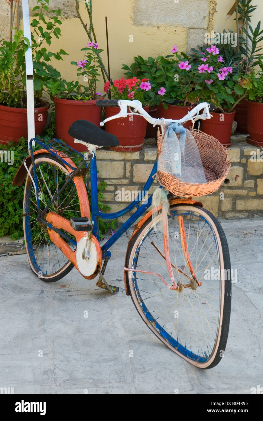 Vieux Vélo à Rethymnon Banque D'Images