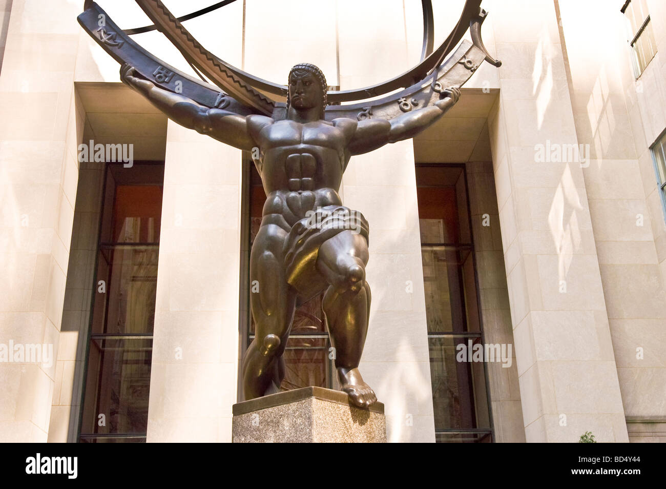 Statue de Zeus, 5e Avenue, Manhattan, New York City Banque D'Images