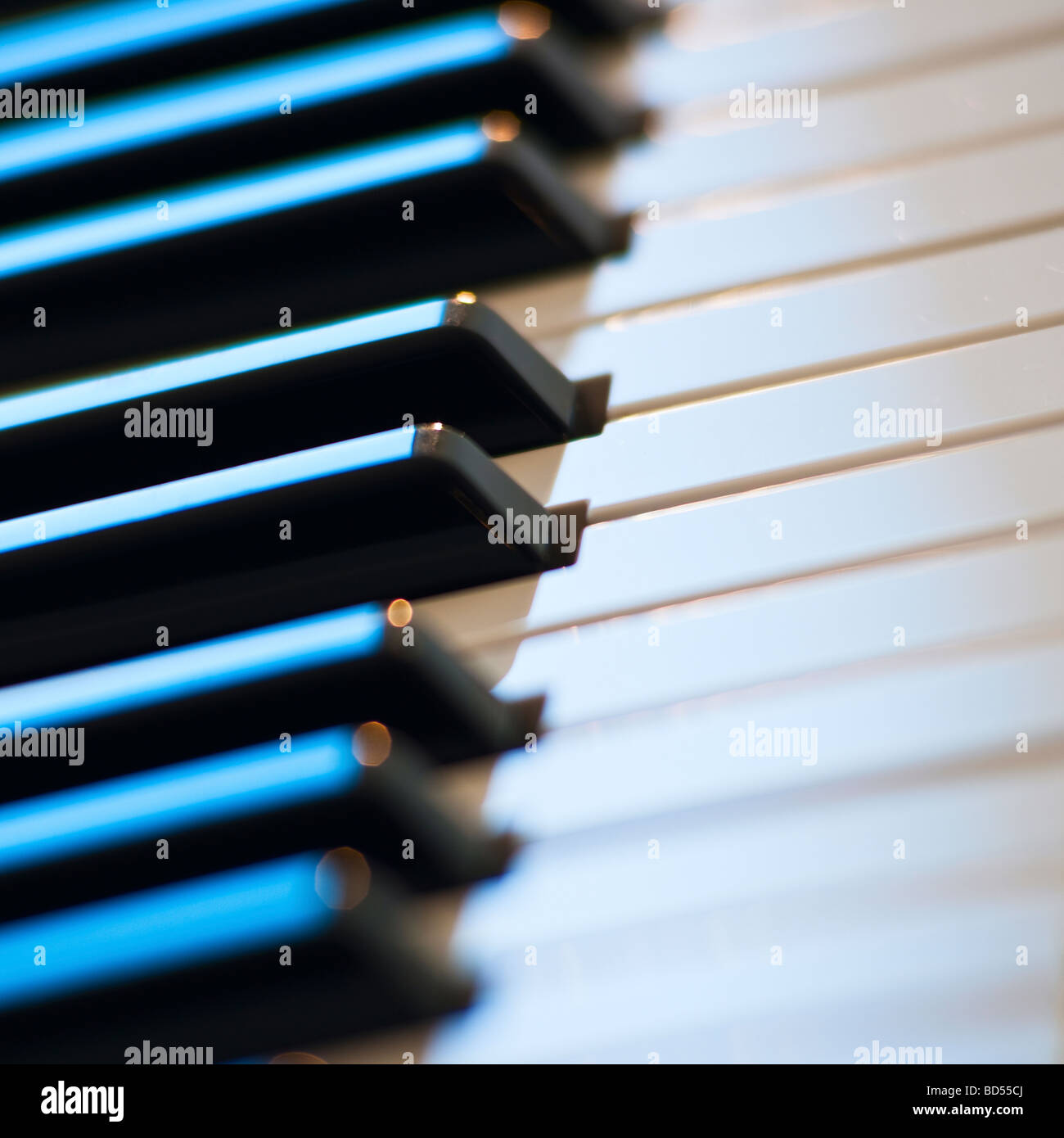 Touches de piano Banque D'Images