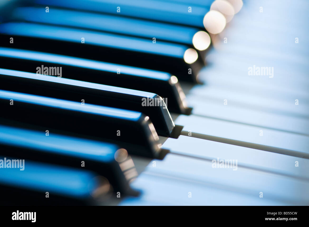 Touches de piano Banque D'Images