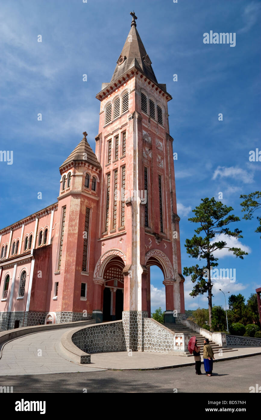 La cathédrale catholique (connue sous le nom de 'Chicken Church'), Dalat, Central Highlands, Vietnam Banque D'Images