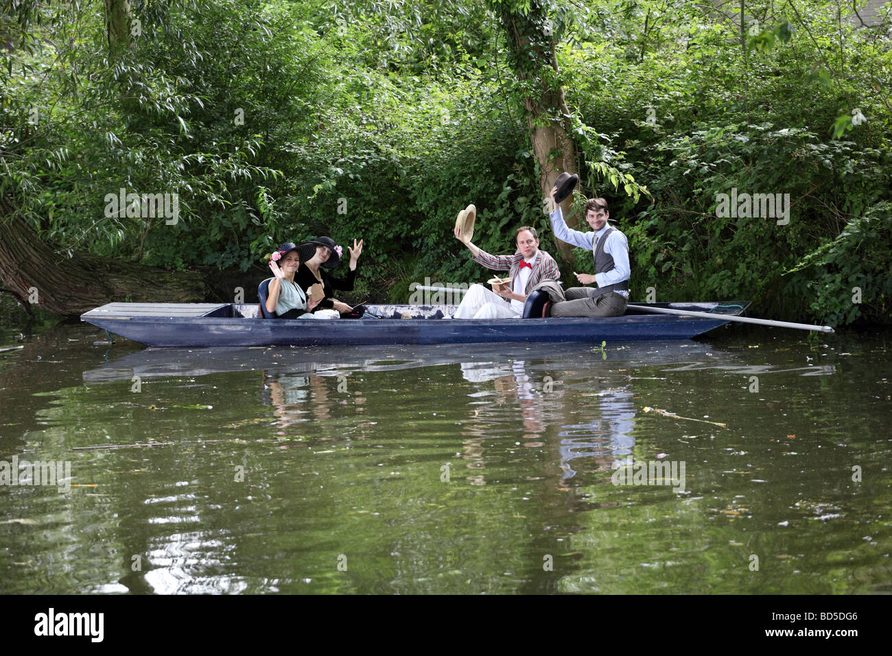 Oxford Punting Banque D'Images