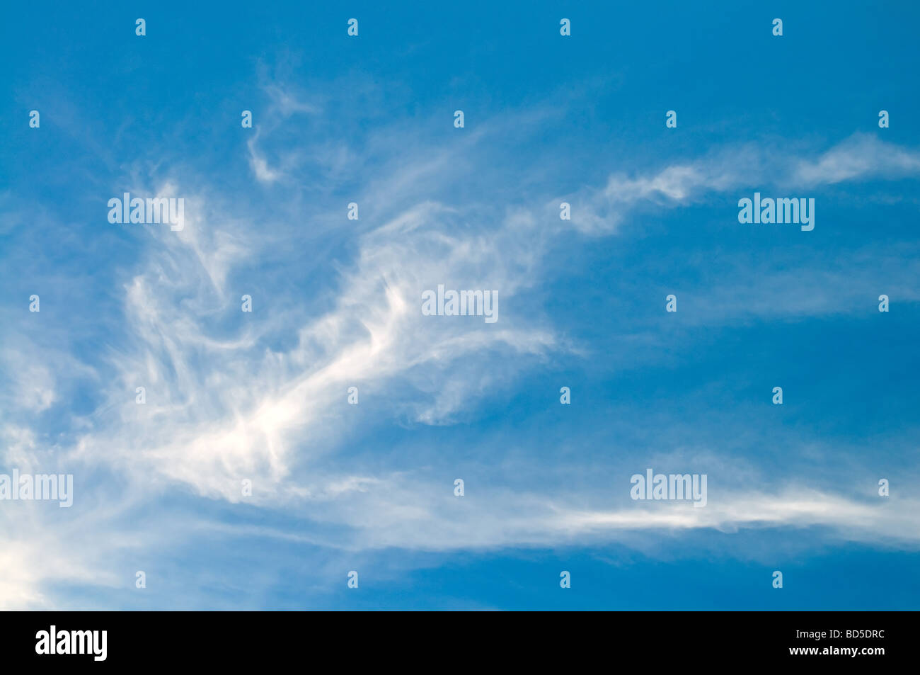 Ciel et nuages de fond Banque D'Images