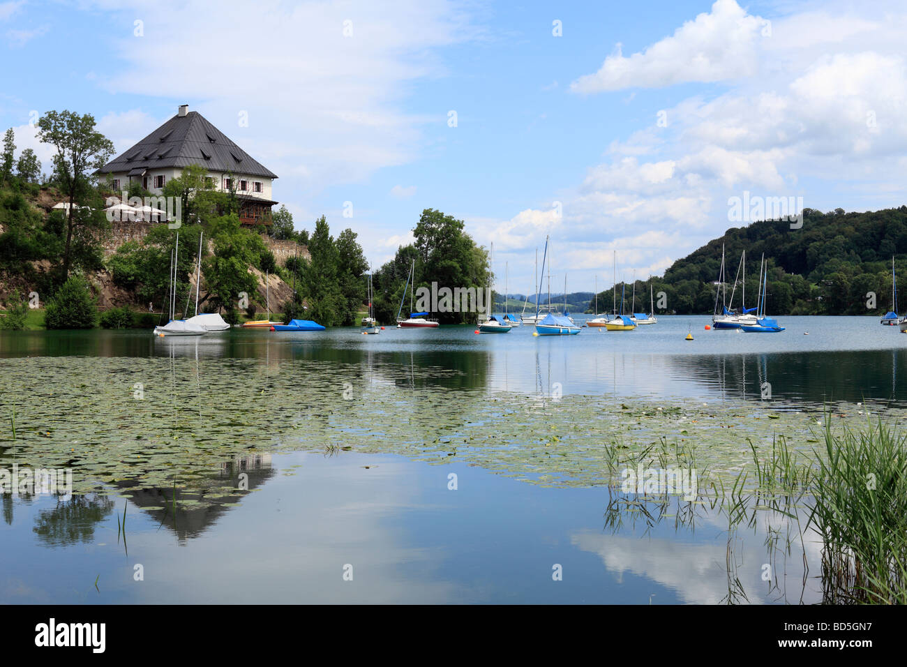 Château de Mattsee, Flachgau, Salzburger Land, Land de Salzbourg, Autriche, Europe Banque D'Images