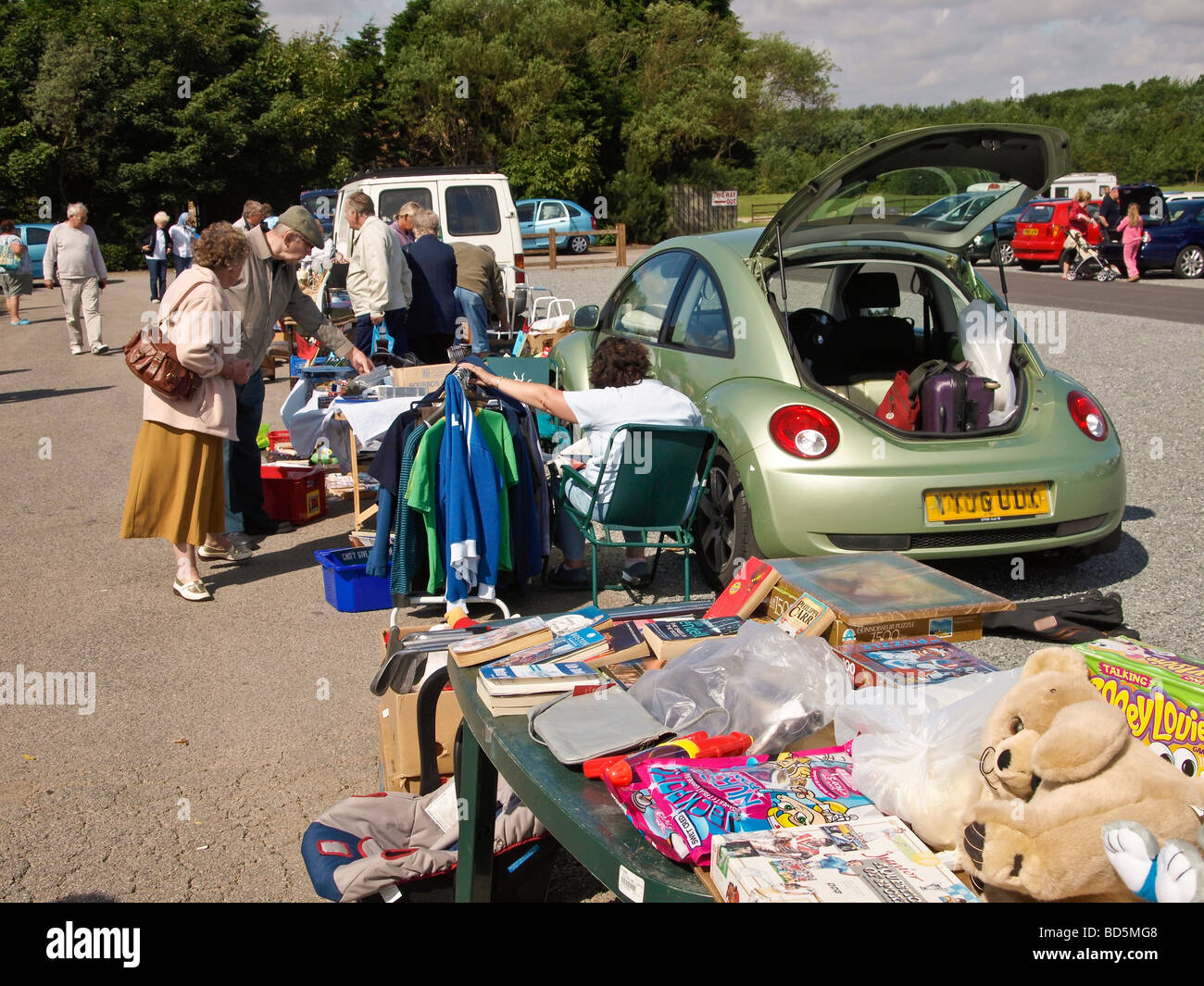 Car Boot Sale East Yorkshire UK Banque D'Images