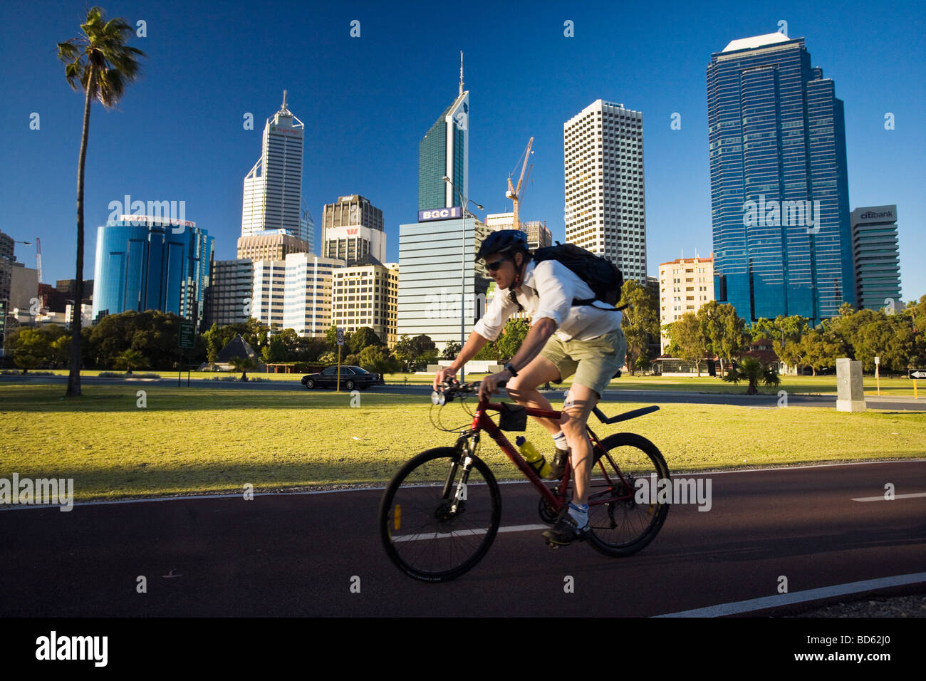 Skyline de Perth Banque D'Images