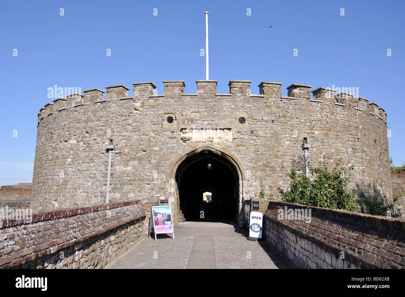 Entrée au château de Deal, Deal, Kent, Angleterre, Royaume-Uni Banque D'Images