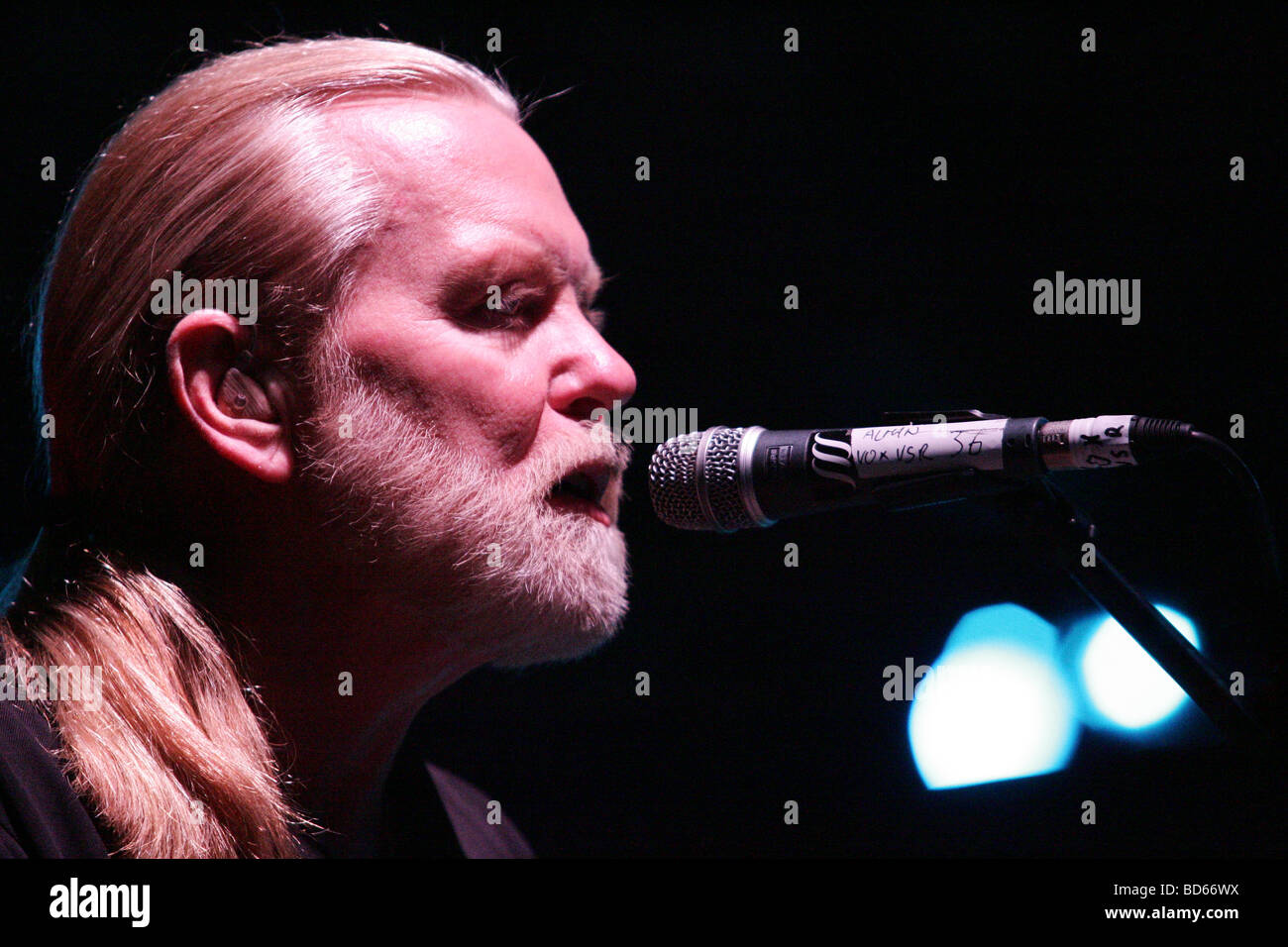 Gregg Allman vivre à Pistoia Blues Festival 2007 Banque D'Images